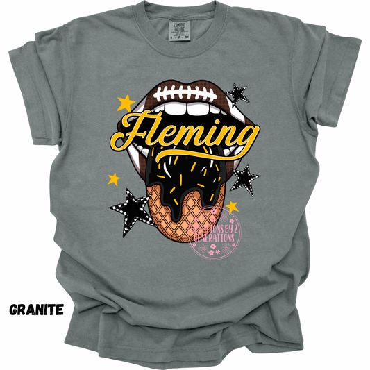 FLEMING FOOTBALL MOUTH ICE CREAM PRINT