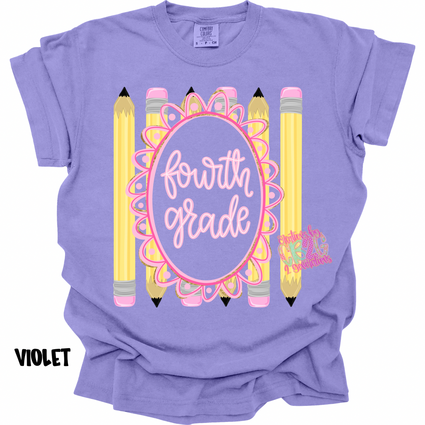 FOURTH GRADE FRAME WITH PENCILS PREORDER (YOUTH)