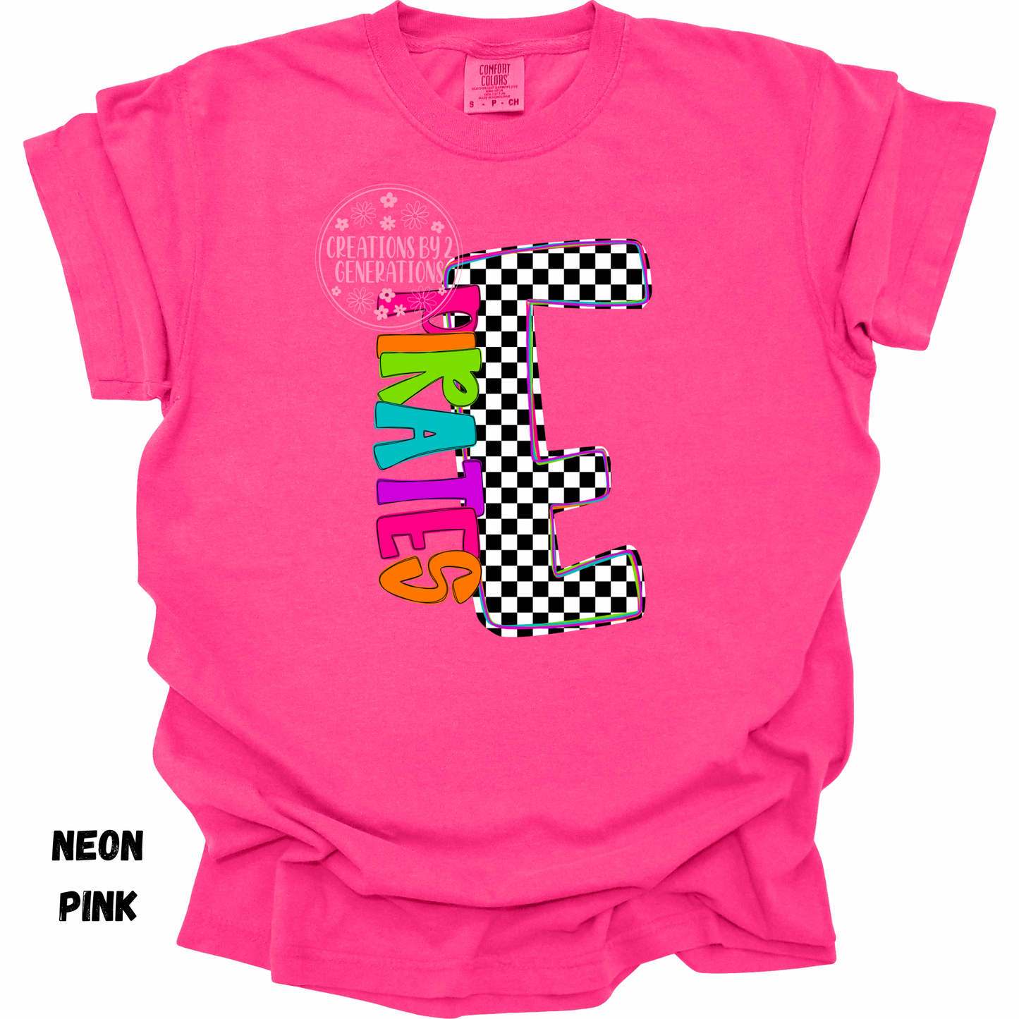 E PIRATES NEON ADULT PRINT