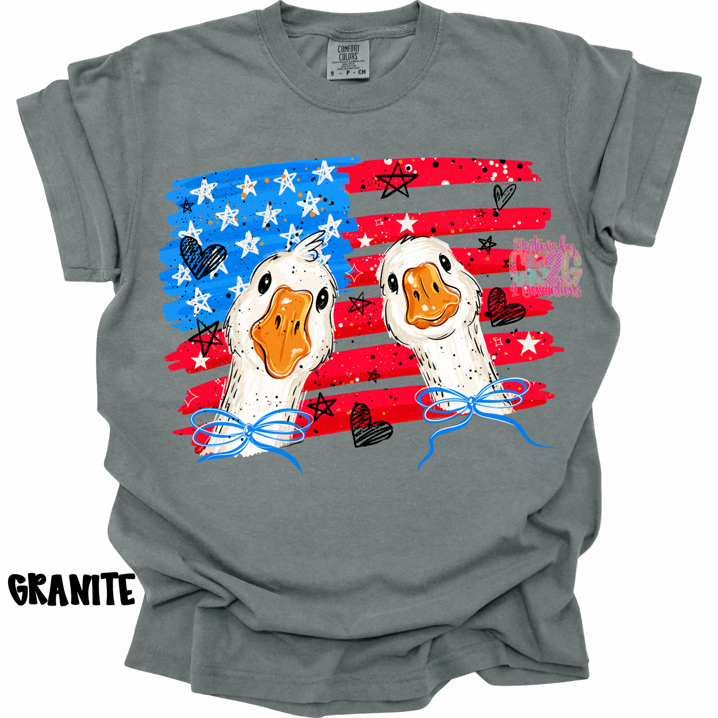 2 GEESE WITH FLAG PREORDER