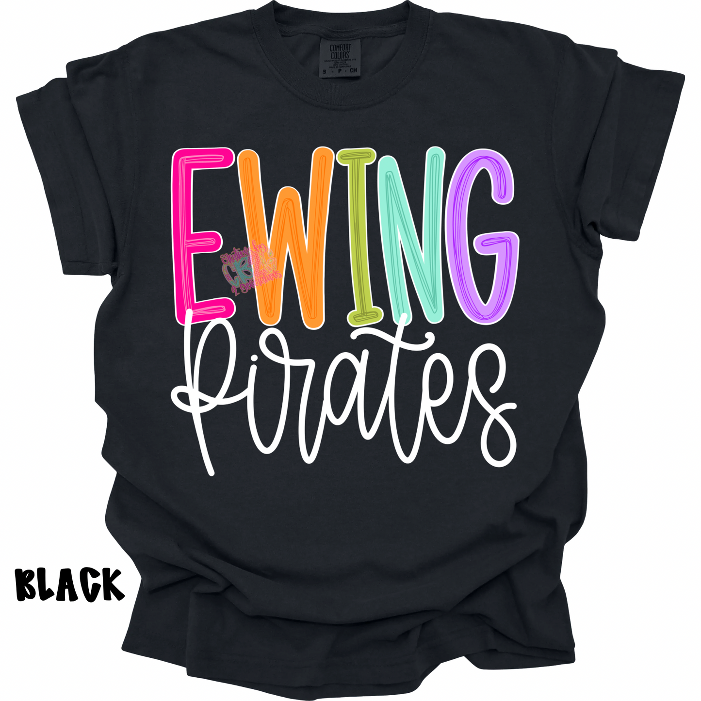 EWING PIRATES COLOR POP WITH WHITE CURSIVE PREORDER