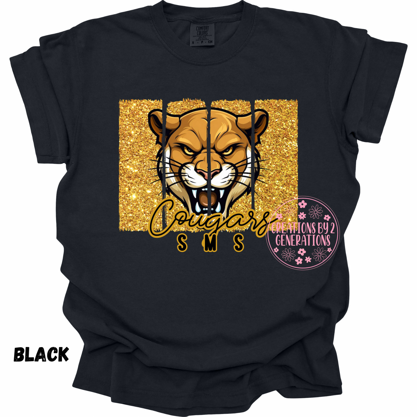 SMS COUGARS GOLD BACKGROUND PRINT