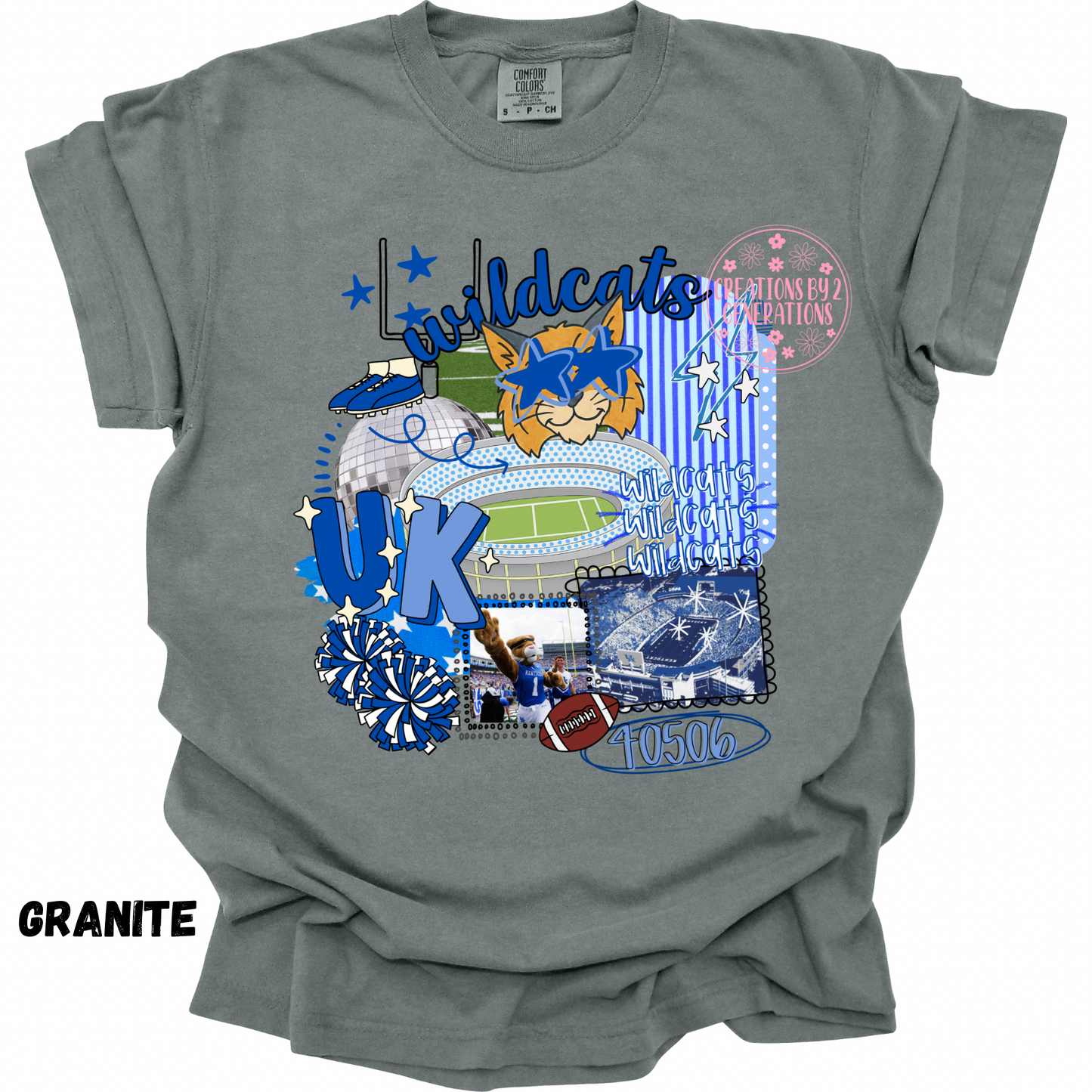 U K WILDCATS FOOTBALL PRINT