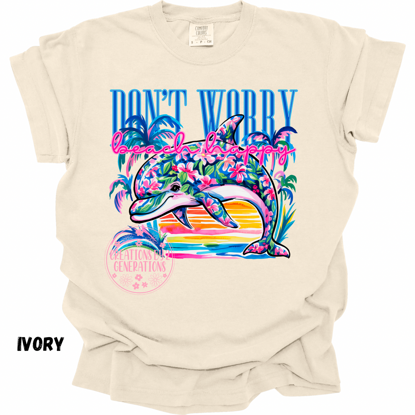 DON’T WORRY BEACH HAPPY PRINT