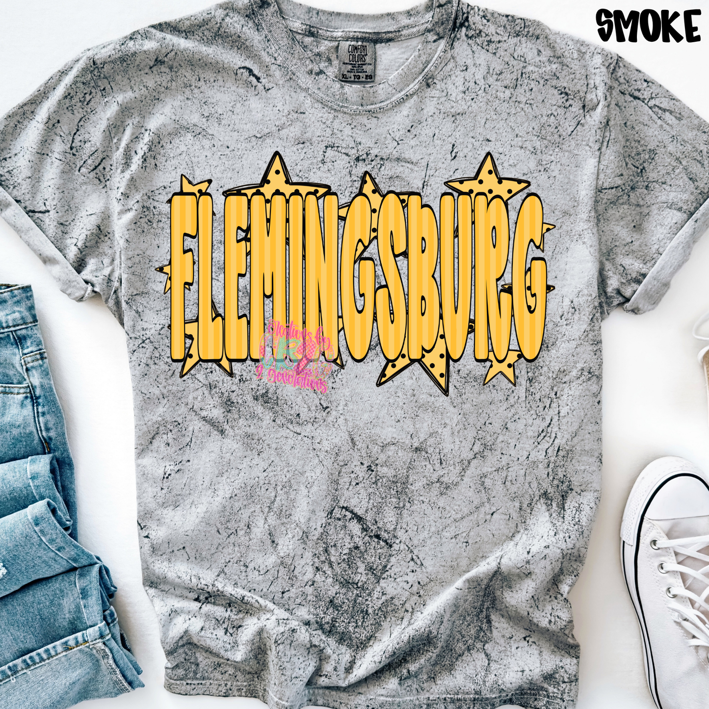 FLEMINGSBURG YELLOW STRIPES WITH STARS PREORDER