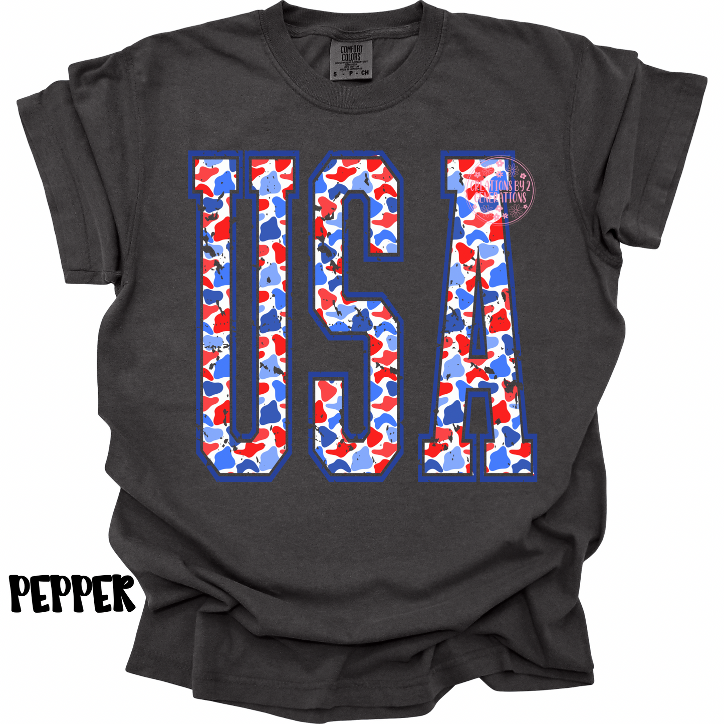 USA RWB CAMO LETTERS PREORDER (YOUTH)