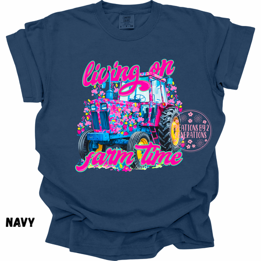 LIVING ON FARM TIME PRINT