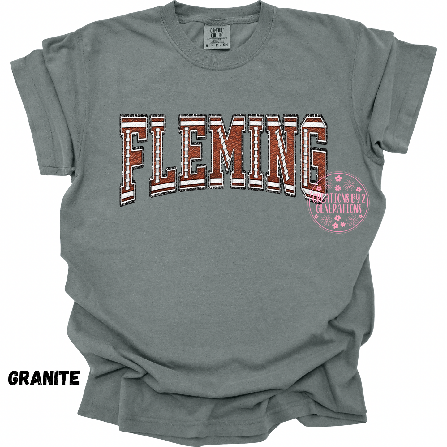 FLEMING FOOTBALL LETTERS PRINT