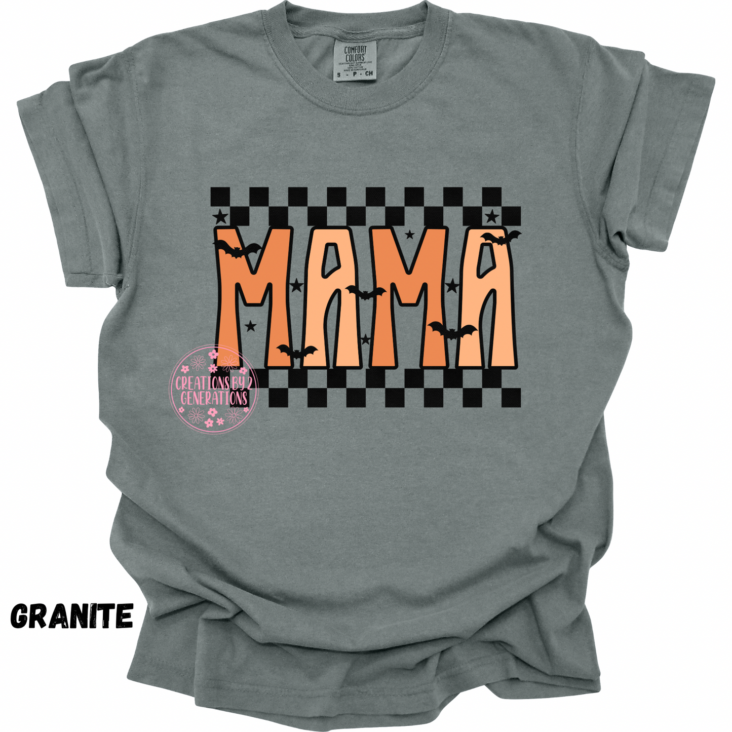 MAMA HALLOWEEN WITH BATS PRINT