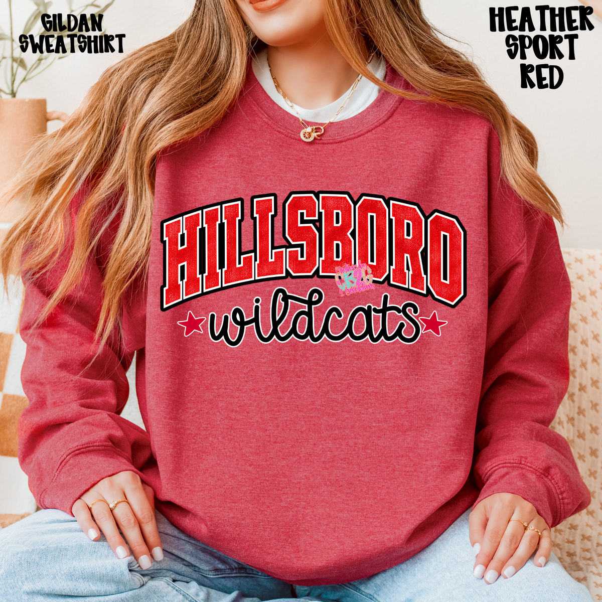 HILLSBORO WILDCATS DISTRESSED LOOK PREORDER