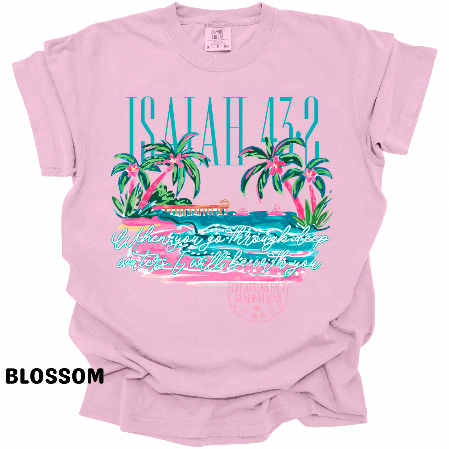 ISAIAH 43:2 BEACH PRINT