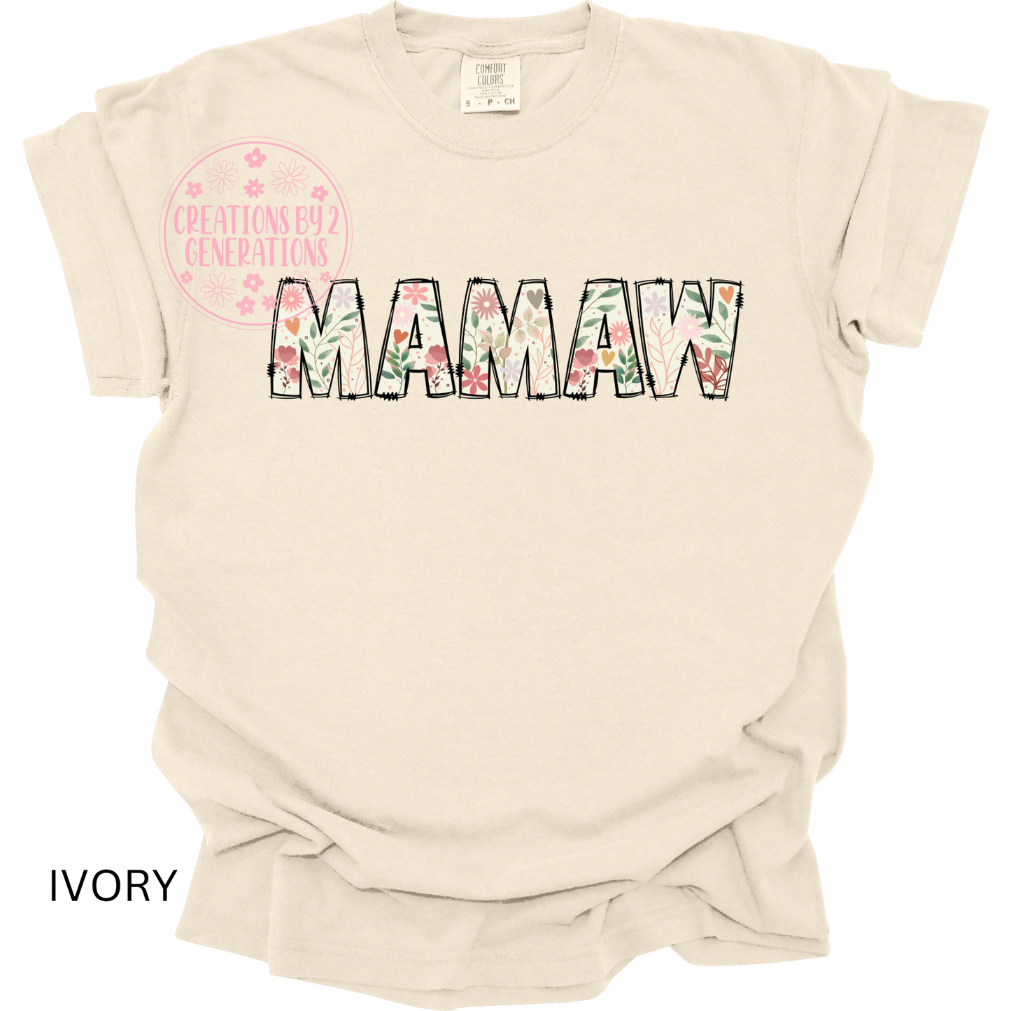 MAMAW TAN WITH FLOWERS & FLORAL PREORDER