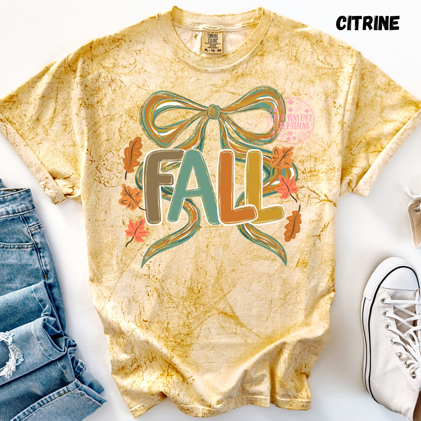 FALL WITH BOW PRINT