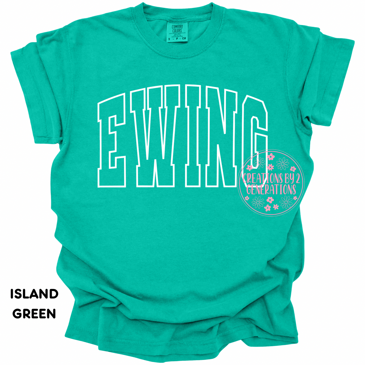 EWING WHITE OUTLINE YOUTH PRINT