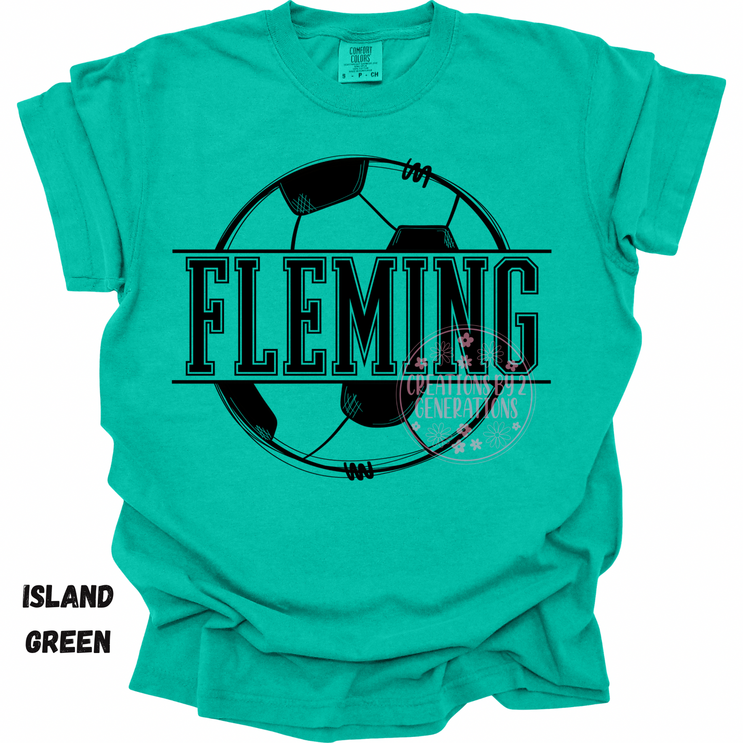 FLEMING SOCCER BLACK OUTLINE PREORDER (YOUTH)