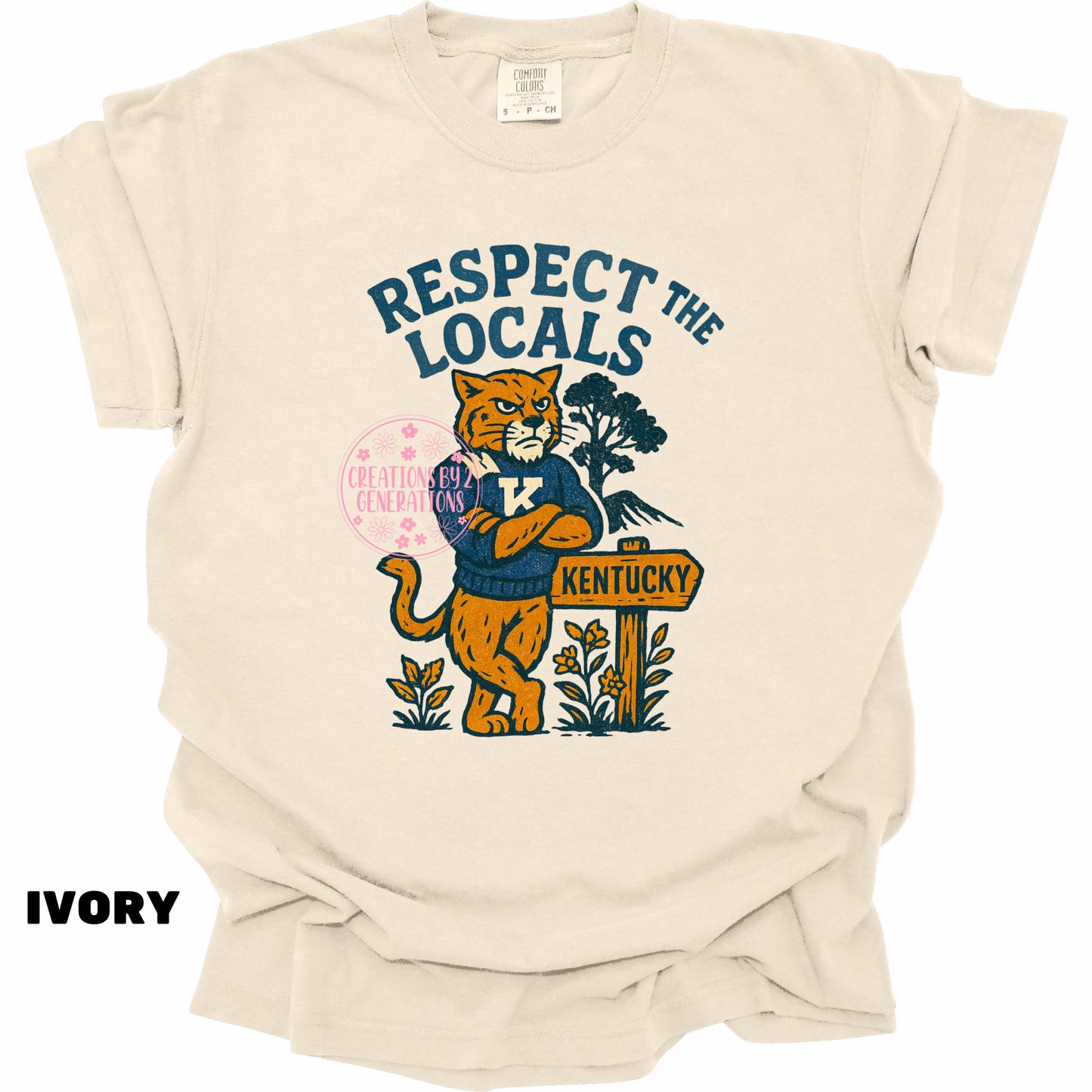 RESPECT THE LOCALS KENTUCKY PRINT