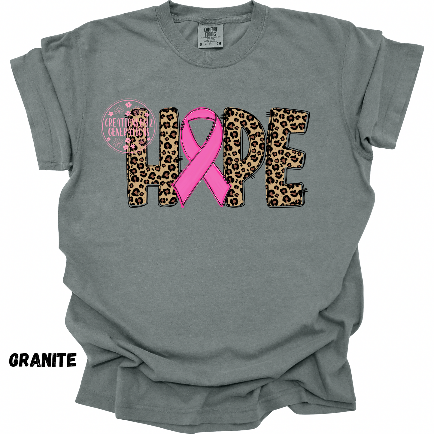 HOPE WITH BREAST CANCER RIBBON PRINT