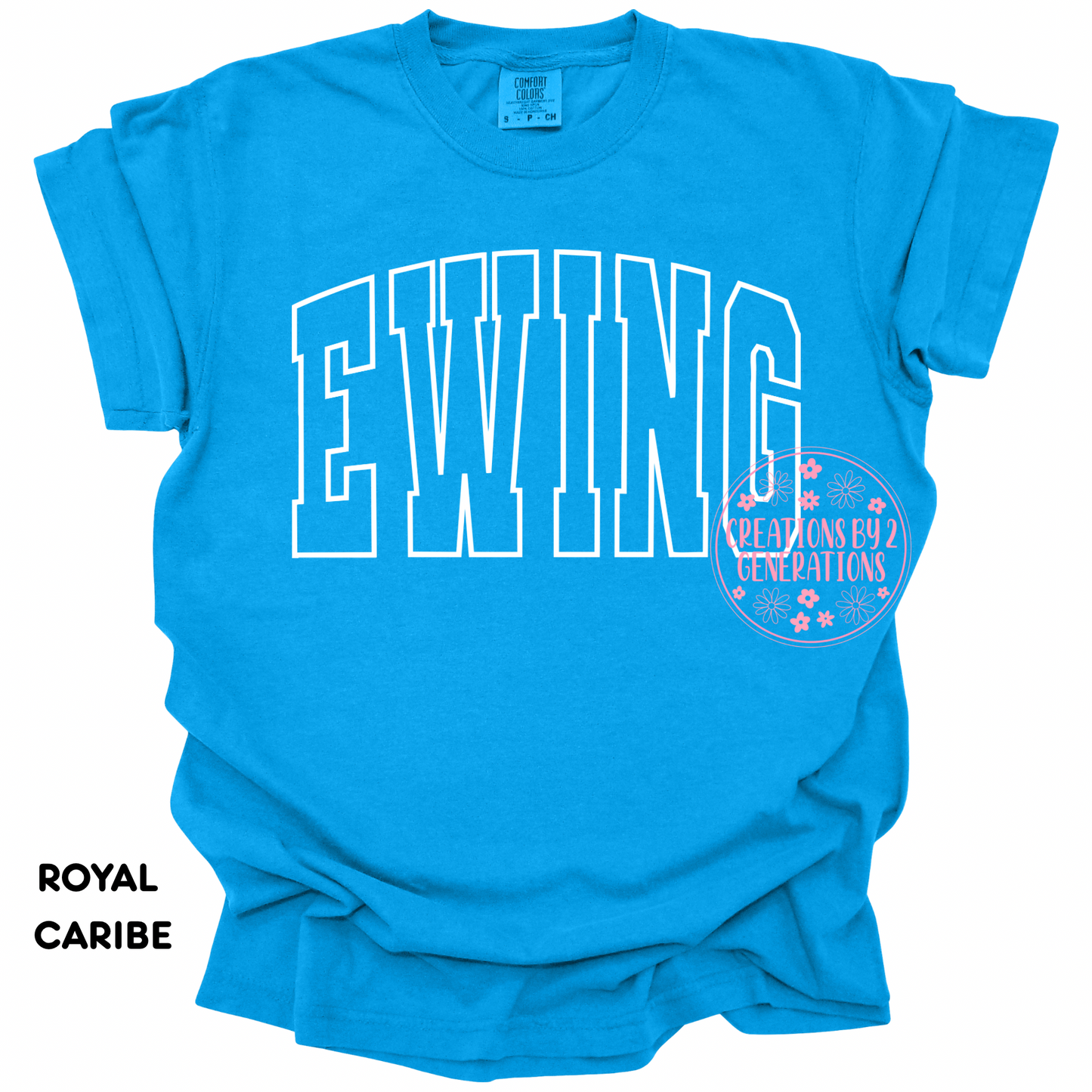 EWING WHITE OUTLINE YOUTH PRINT