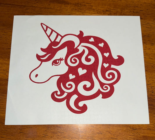 RED UNICORN PRINT (toddler)