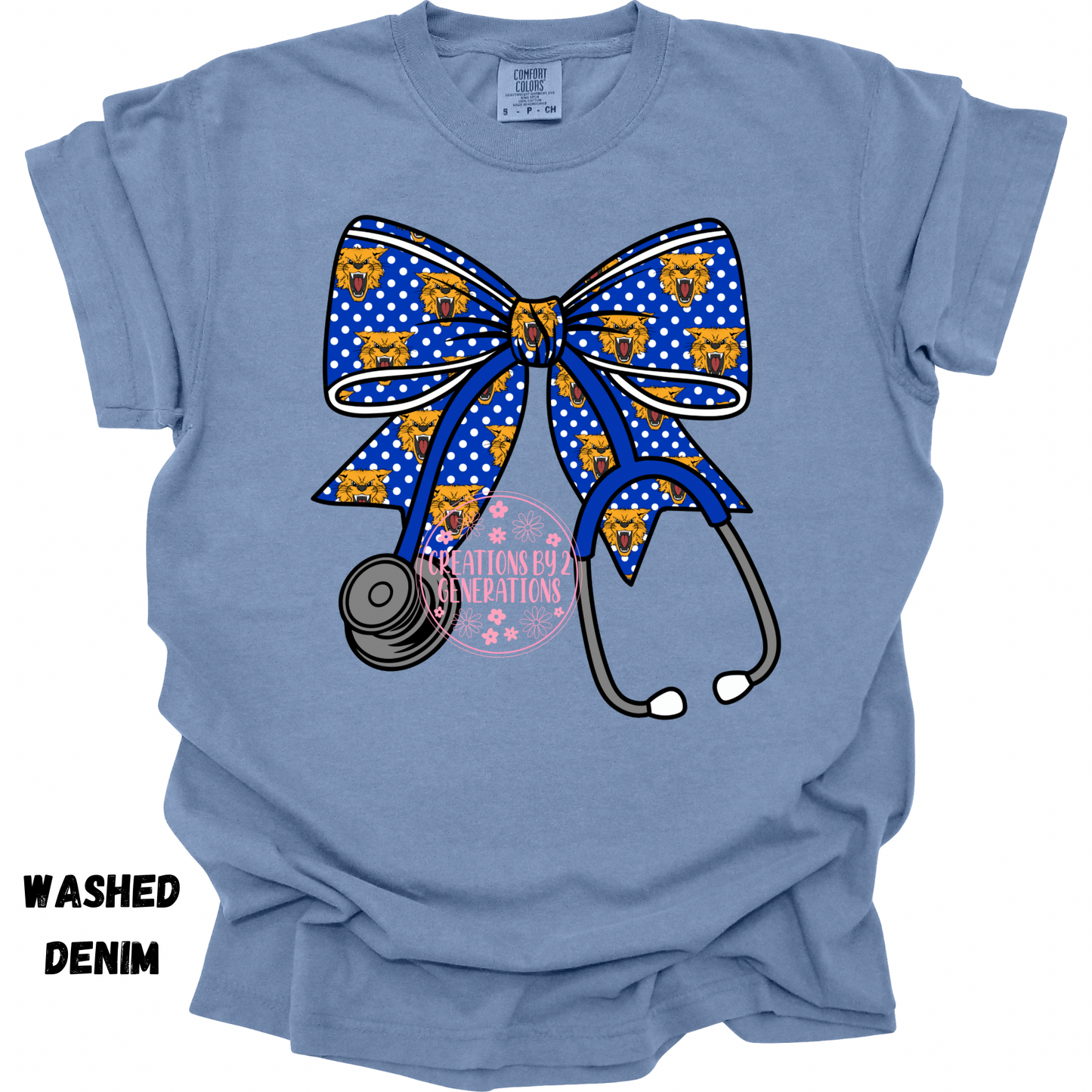 WILDCAT STETHOSCOPE BOW PRINT
