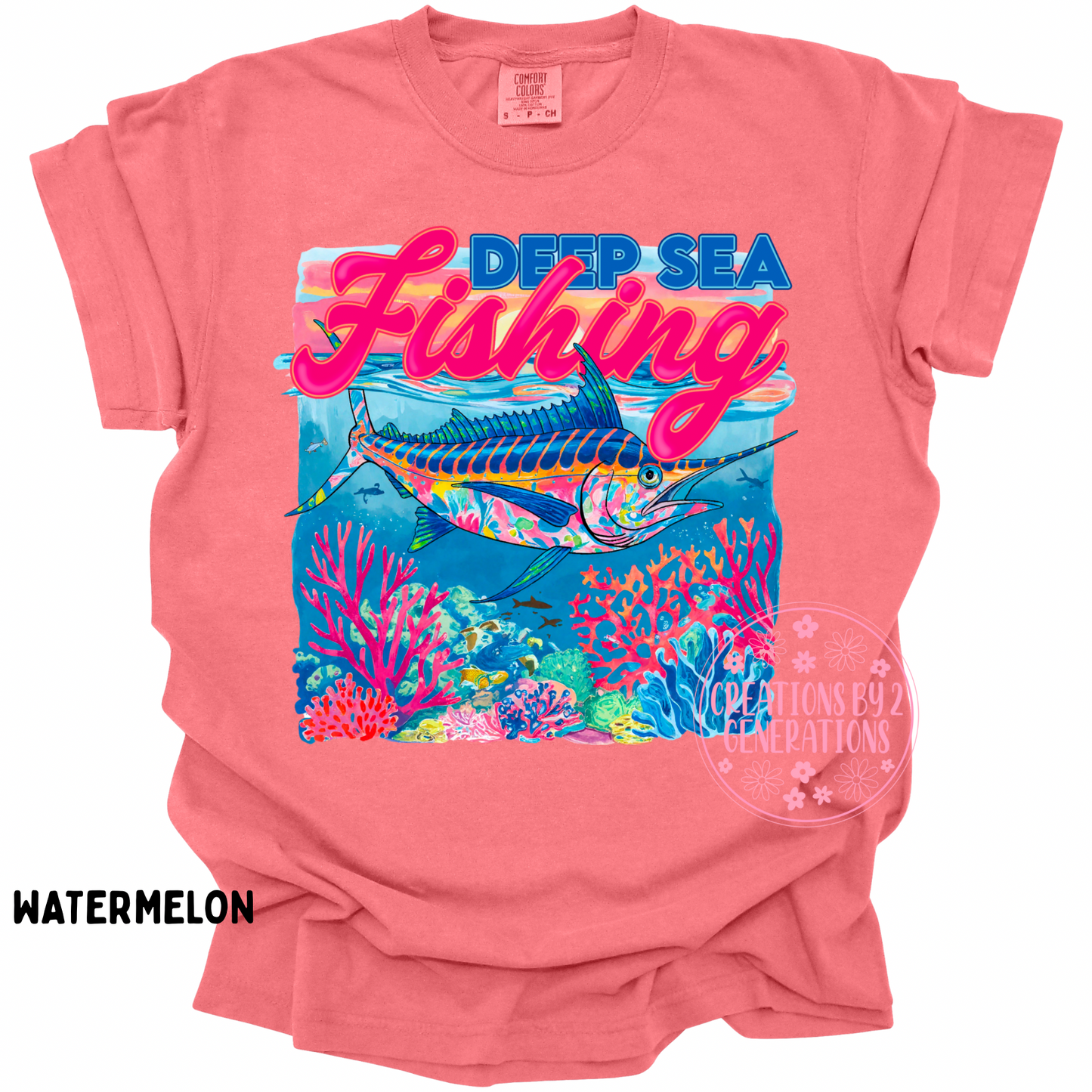 DEEP SEA FISHING PRINT