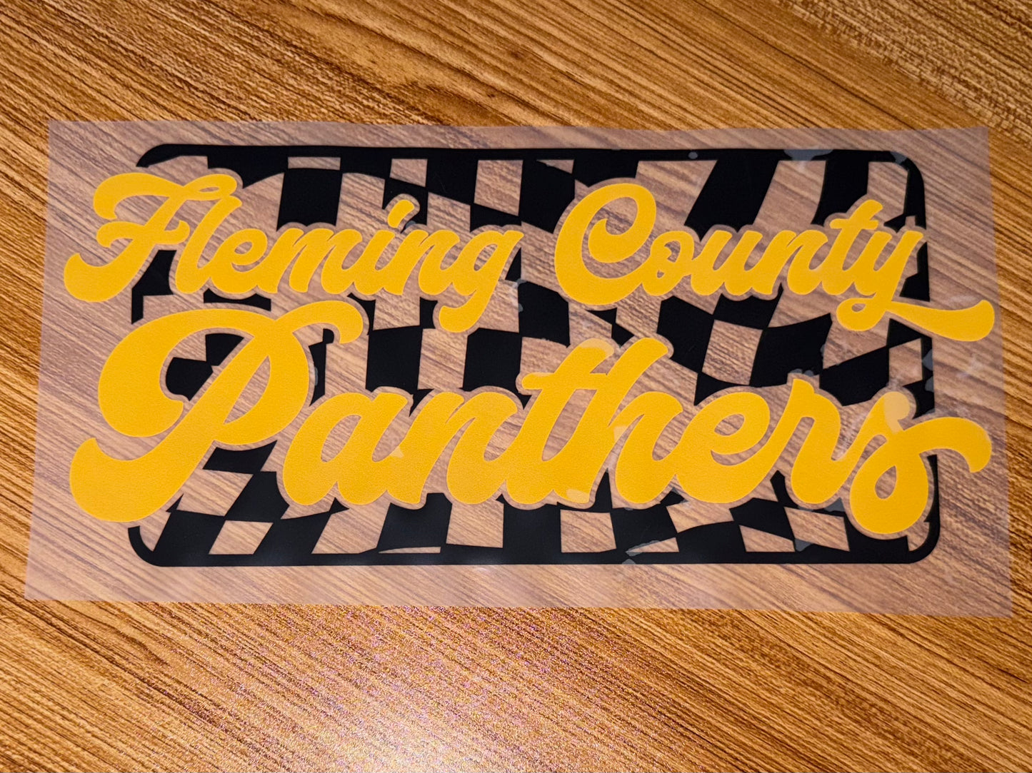 FLEMING COUNTY PANTHERS CHECKERED PRINT