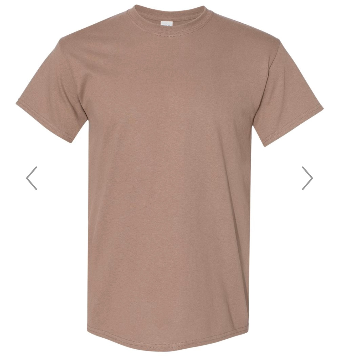 XL BROWN SAVANA GILDAN - HEAVY COTTON T-SHIRT - 5000