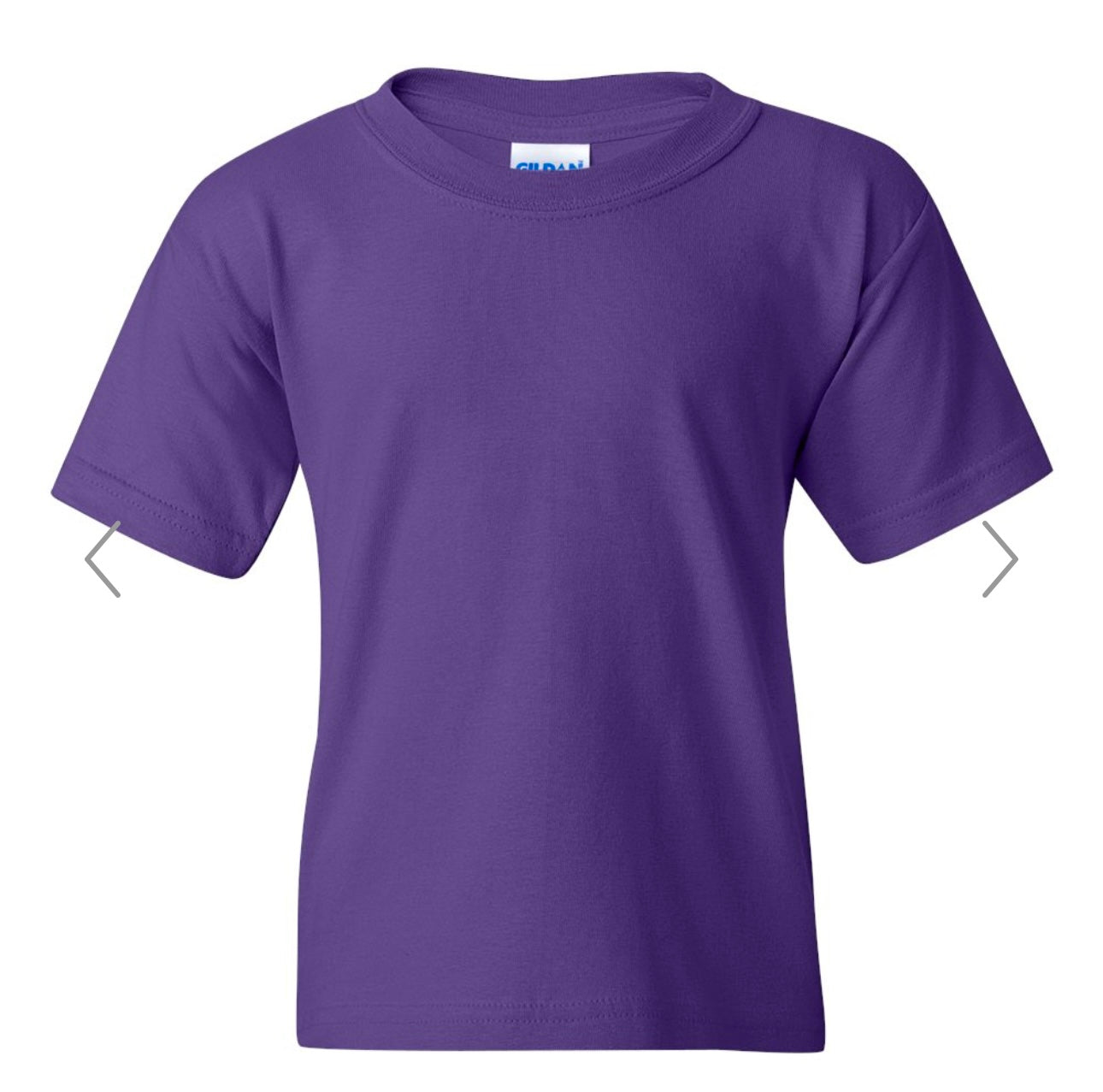 YOUTH SMALL PURPLE GILDAN - HEAVY COTTON YOUTH T-SHIRT - 5000B