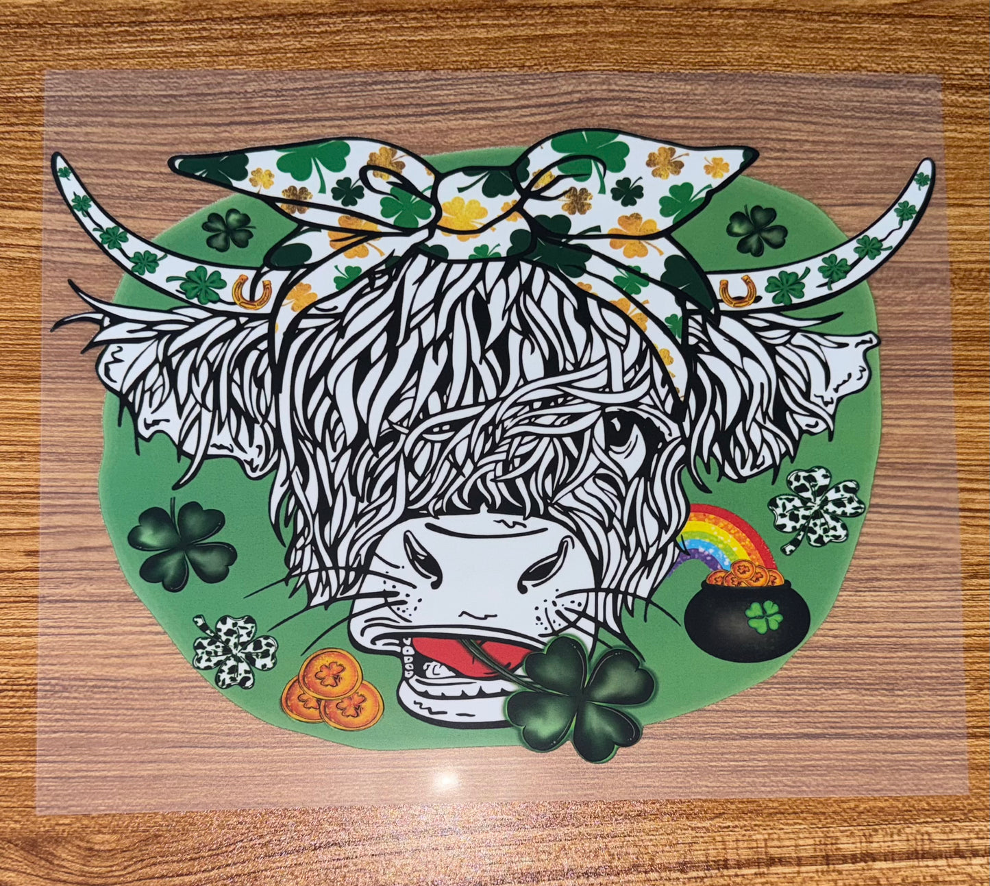 ST PATRICKS COW PRINT