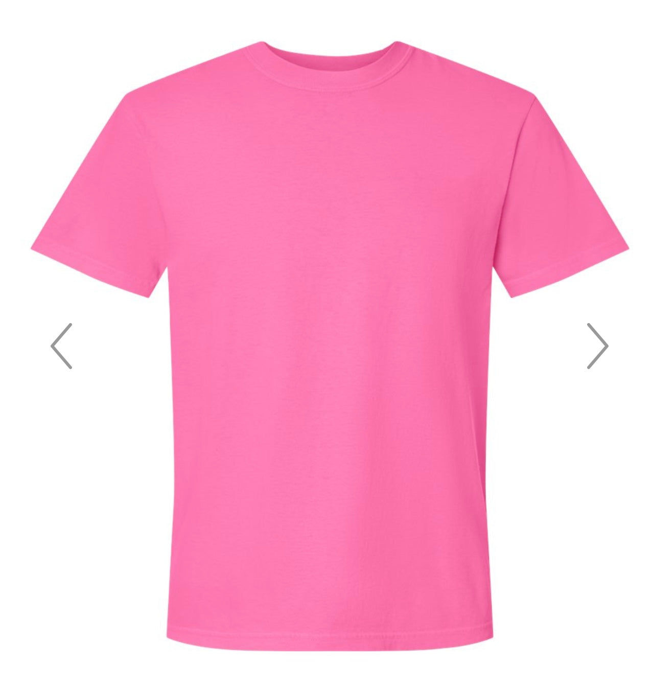 MEDIUM NEON PINK COMFORT COLORS-GARMENT-DYED HEAVYWEIGHT T-SHIRT-1717