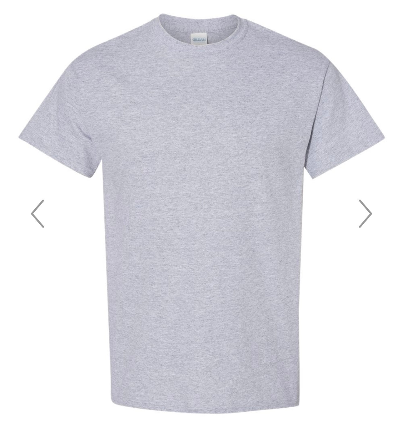 3X SPORT GREY GILDAN - HEAVY COTTON T-SHIRT 5000