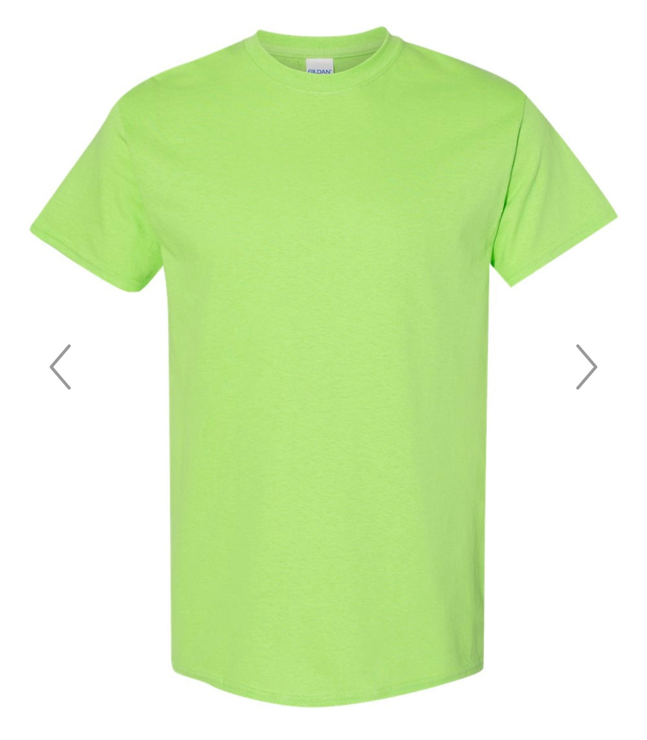 SMALL LIME GILDAN - HEAVY COTTON T-SHIRT 5000