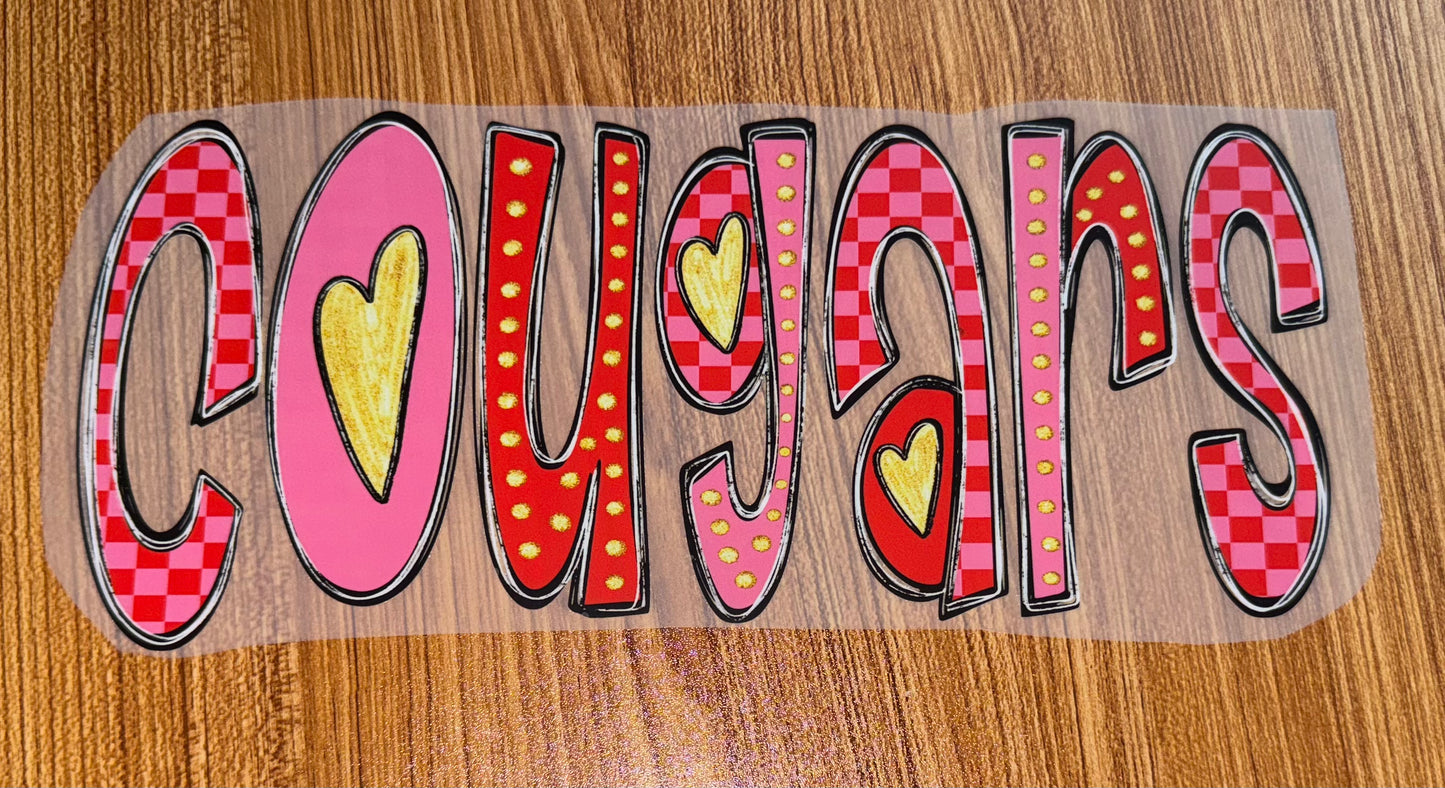 COUGARS VALENTINE PRINT