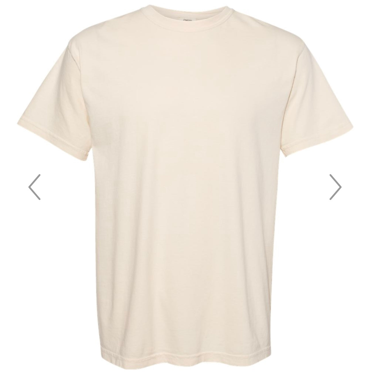LARGE IVORY COMFORT COLORS - GARMENT-DYED HEAVYWEIGHT T-SHIRT - 1717