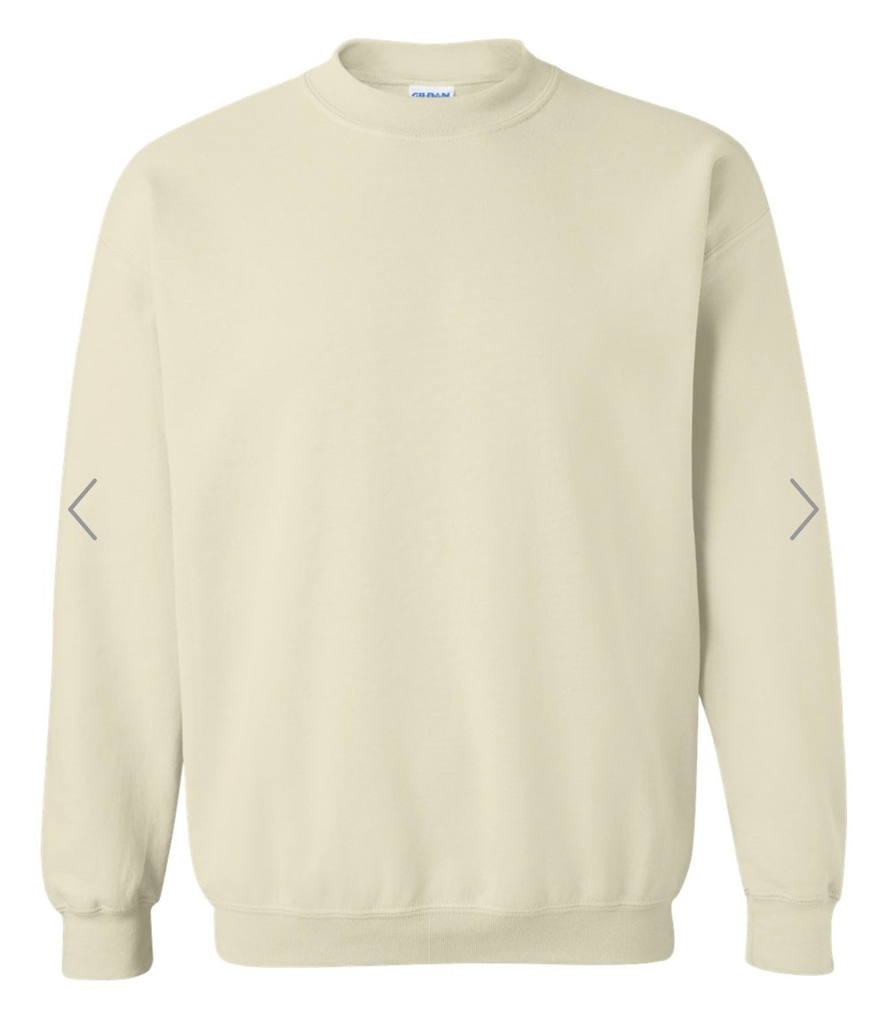 MEDIUM SAND GILDAN-HEAVY BLEND CREWNECK SWEATSHIRT
