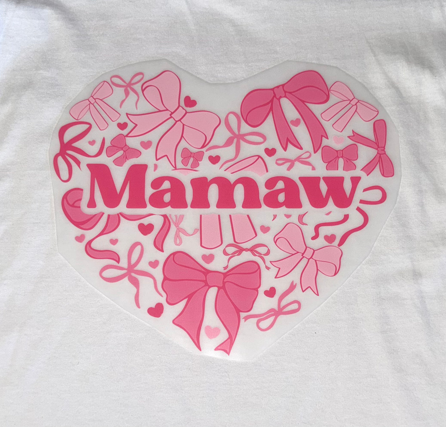 MAMAW HEART BOWS (PRINT ONLY)