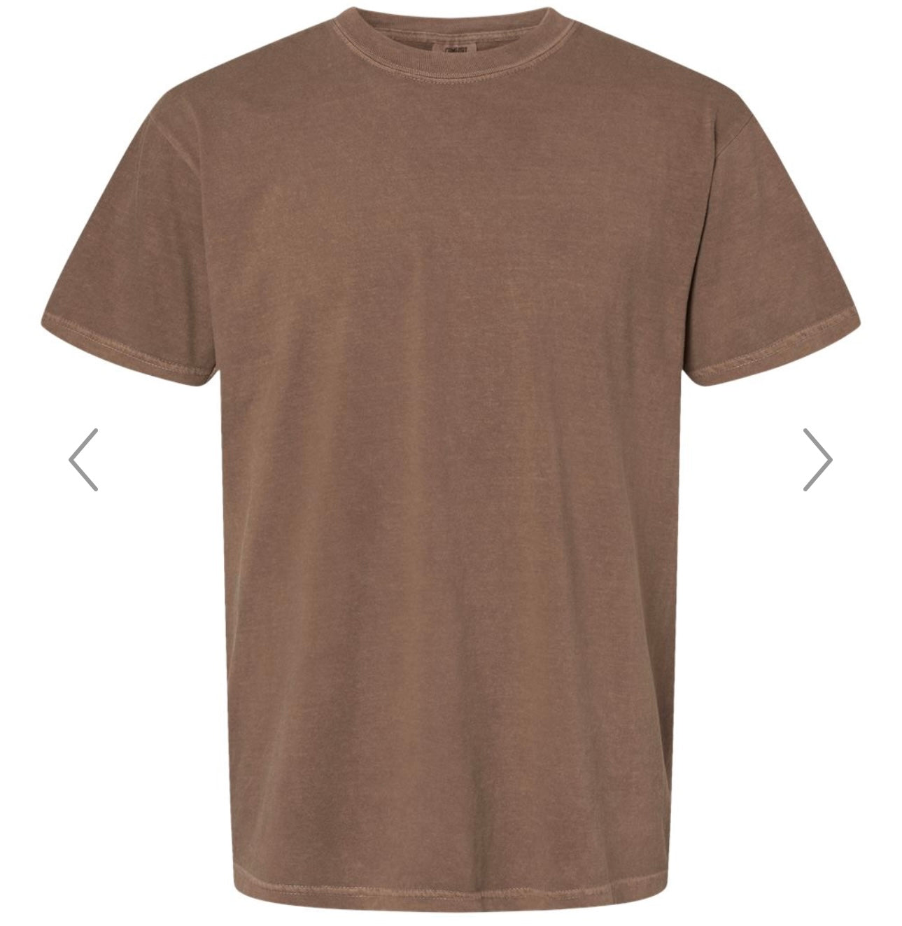 LARGE ESPRESSO COMFORT COLORS-GARMENT-DYED HEAVYWEIGHT T-SHIRT-1717