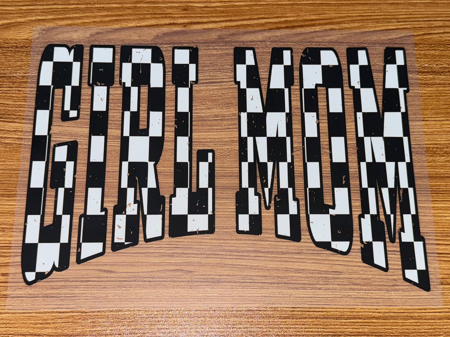 GIRL MOM CHECKERED PRINT (PRINT ONLY)