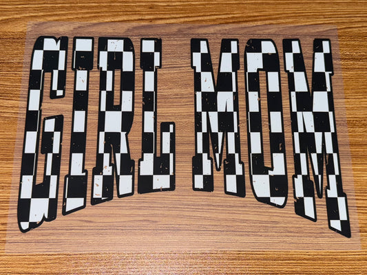 GIRL MOM CHECKERED PRINT (PRINT ONLY)