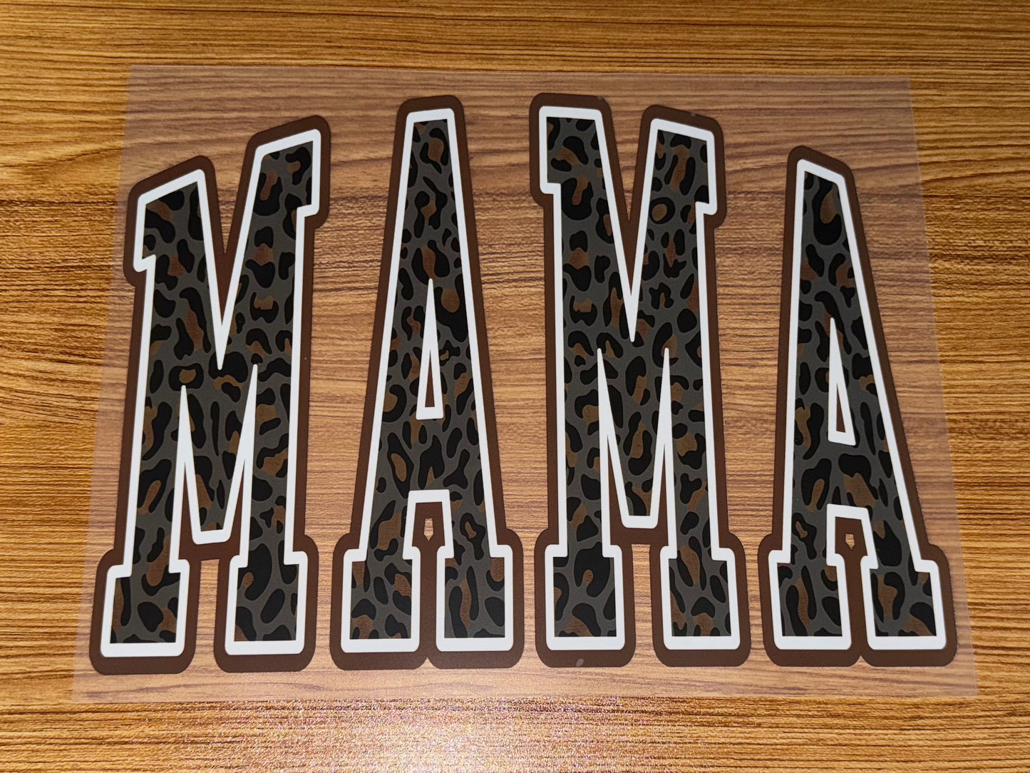 MAMA BROWN AND GREY LEOPARD PRINT