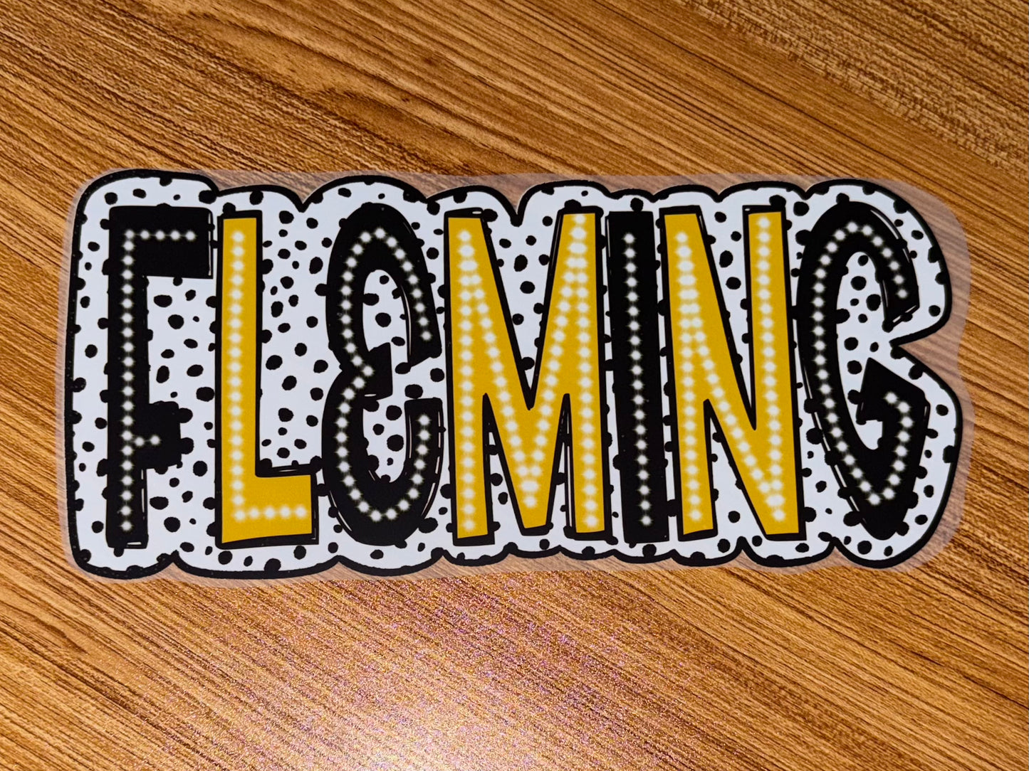 FLEMING BLACK & GOLD DOTS PRINT