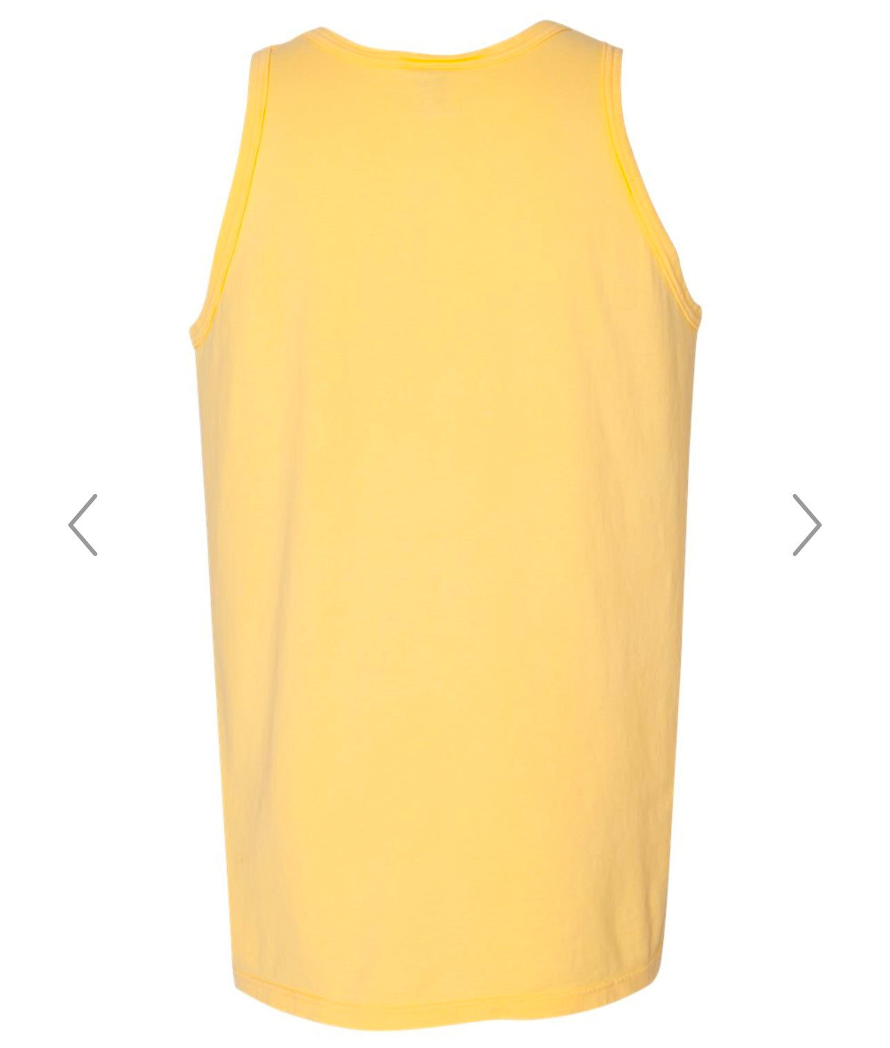 2X SUMMER SQUASH YELLOW COMFORTWASH BY HANES - GARMENT-DYED UNISEX TANK TOP - GDH300