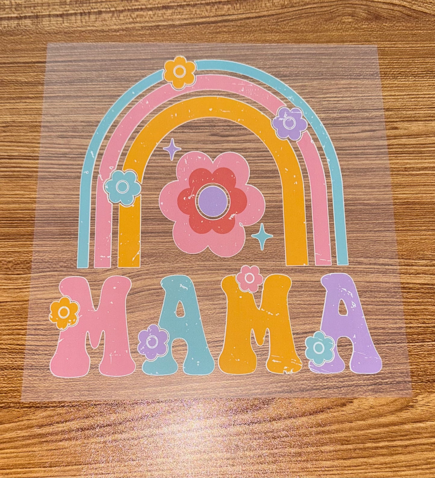 MAMA FLORAL RAINBOW PRINT