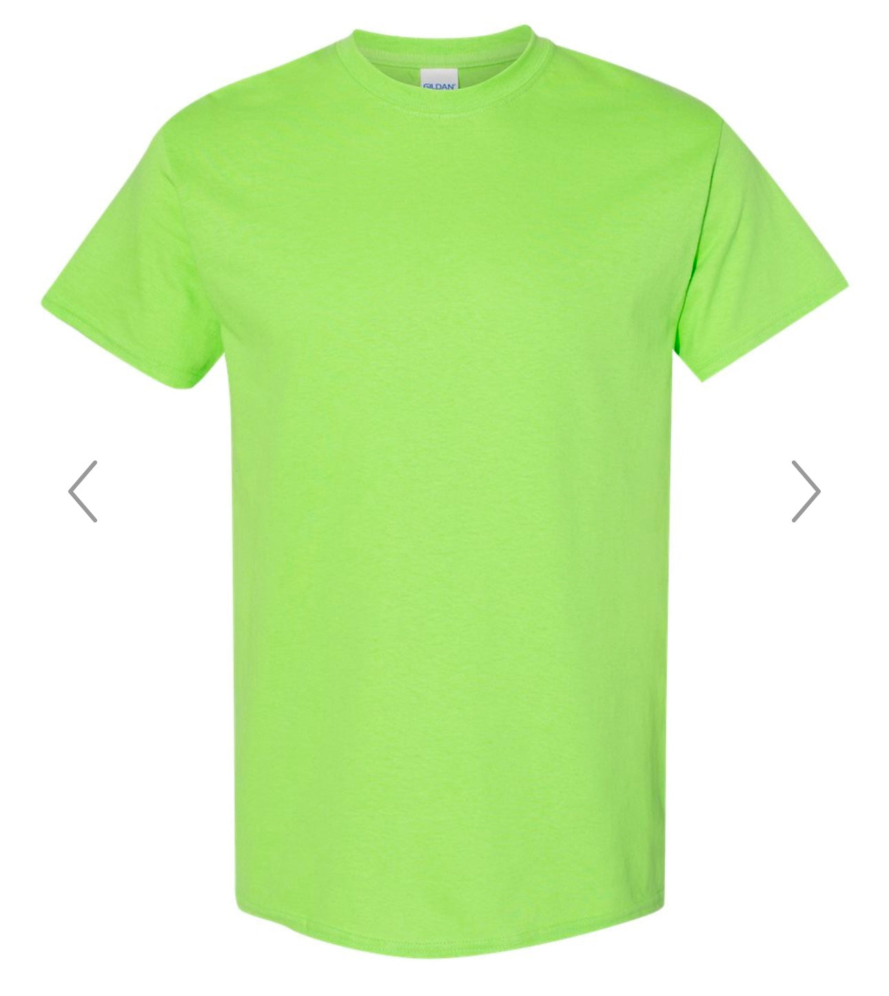 XL LIME GILDAN - HEAVY COTTON T-SHIRT 5000