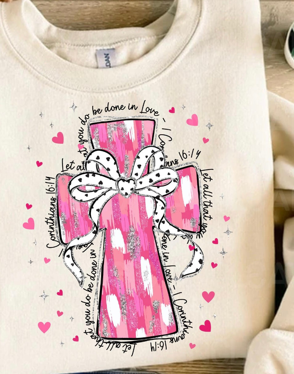 VALENTINE CROSS PRINT