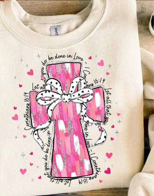 VALENTINE CROSS PRINT