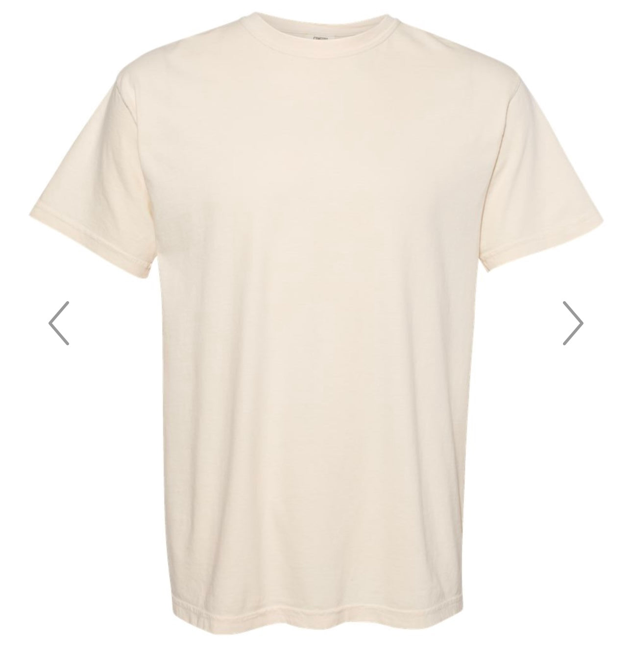 MEDIUM IVORY COMFORT COLORS - GARMENT-DYED HEAVYWEIGHT T-SHIRT - 1717