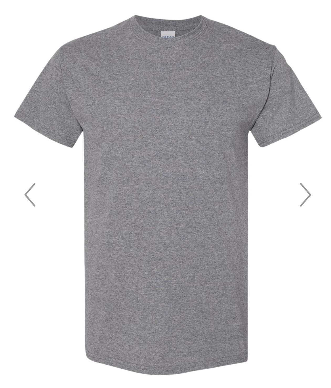 3X GRAPHITE HEATHER GILDAN - HEAVY COTTON T-SHIRT 5000