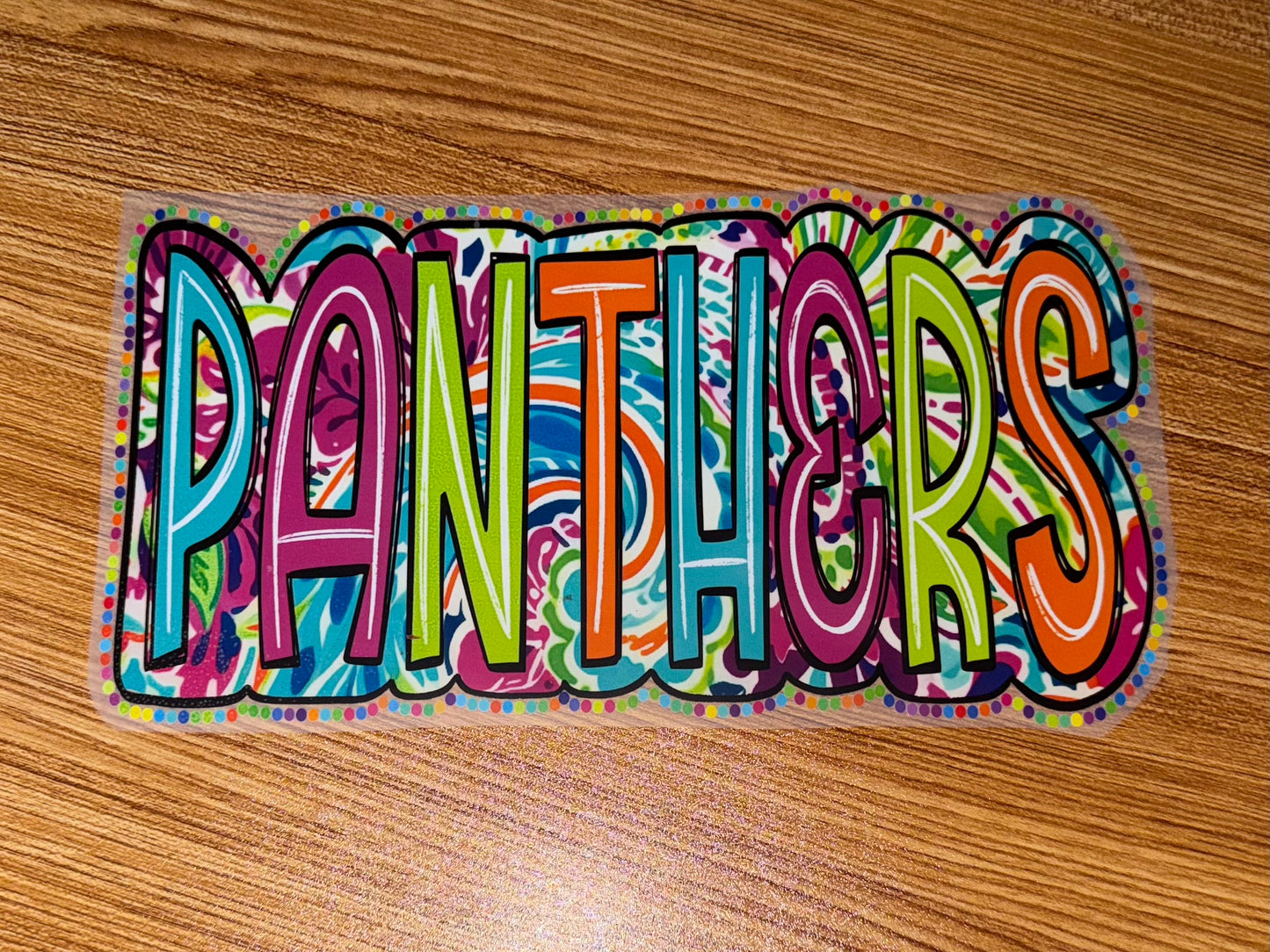 PANTHERS COLORFUL PAISLEY PRINT