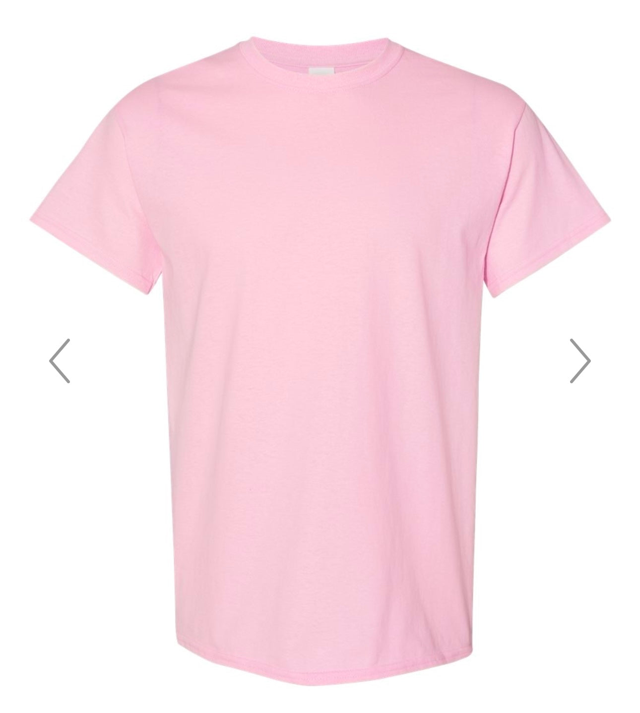 MEDIUM LIGHT PINK GILDAN - HEAVY COTTON T-SHIRT 5000